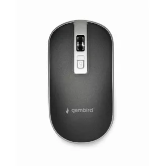 GEMBIRD miš MUSW-4B-06, crno-srebrni, bežični, USB nano prijemnik GEMBIRD miš MUSW-4B-06, crno-srebrni, bežični, USB nano prijemnik
