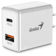 GENIUS punjač PD-20AC, 20W, brzo punjenje, USB-C PD3.0, USB-A QC3.0, bijeli
