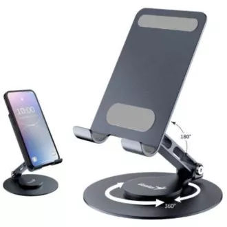 GENIUS stalak za laptop G-Stand M100, tablet i telefon, 4-10", sklopivi, crni