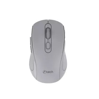 C-TECH miš Dvostruki način rada WLM-12GR, bežični, 1600DPI, 6 tipki, sivi, USB nano prijemnik