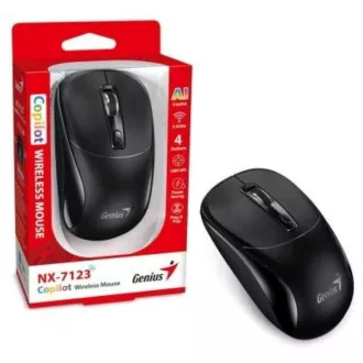 GENIUS miš NX-7123/ 1200 dpi/ bežični/ Copilot/ crni
