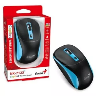 GENIUS miš NX-7123/ 1200 dpi/ bežični/ Copilot/ crno-plavi