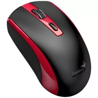 GENIUS miš ECO-8150/ 1200 dpi/ bežični/ punjivi/ Copilot/ crno-crveni