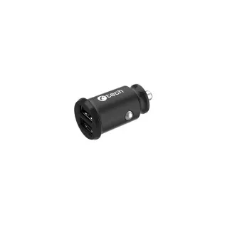 C-TECH Auto punjač UCC-03, 2xUSB, crni