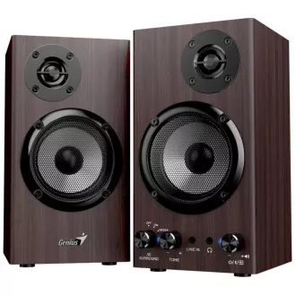 GENIUS zvučnik SP-HF520BT, BT, 3,5 mm priključak, 20 W, tamno drvo
