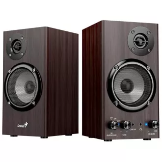 GENIUS zvučnik SP-HF520BT, BT, 3,5 mm priključak, 20 W, tamno drvo