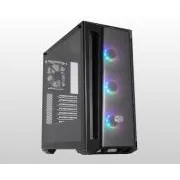 Cooler Master kućište MasterBox MB520 ARGB, E-ATX, prozirna bočna ploča, 3x 120 mm ARGB ventilator, 1x 120 mm ventilator, crna