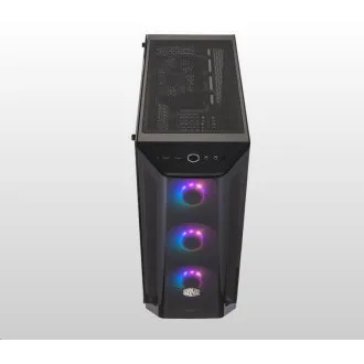 Cooler Master kućište MasterBox MB520 ARGB, E-ATX, prozirna bočna ploča, 3x 120 mm ARGB ventilator, 1x 120 mm ventilator, crna Cooler Master kućište MasterBox MB520 ARGB, E-ATX, prozirna bočna ploča, 3x 120 mm ARGB ventilator, 1x 120 mm ventilator, crna