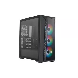 Cooler Master kućište MasterBox 520 Mesh, ATX, prozirna bočna ploča, 3x 120 mm ARGB ventilator, ARGB Hub, crna