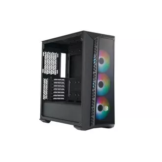 Cooler Master kućište MasterBox 520 Mesh, ATX, prozirna bočna ploča, 3x 120 mm ARGB ventilator, ARGB Hub, crna