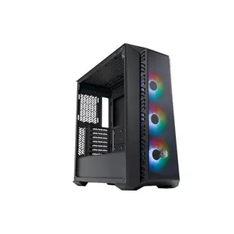 Cooler Master kućište MasterBox 520 Mesh, ATX, prozirna bočna ploča, 3x 120 mm ARGB ventilator, ARGB Hub, crna