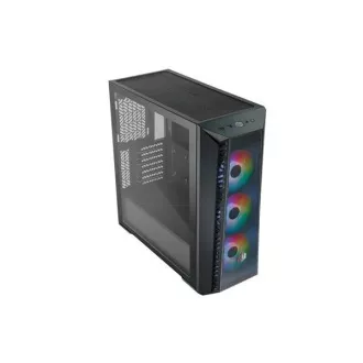 Cooler Master kućište MasterBox 520 Mesh, ATX, prozirna bočna ploča, 3x 120 mm ARGB ventilator, ARGB Hub, crna