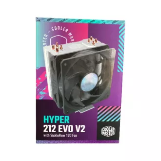 Cooler Master Hyper 212 EVO V2 hladnjak, 120 mm, LGA1851, AM5, crni