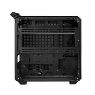 Cooler Master kućište Qube 500 Flatpack, E-ATX, prozirna bočna ploča, 1x 120 mm ventilator, crno