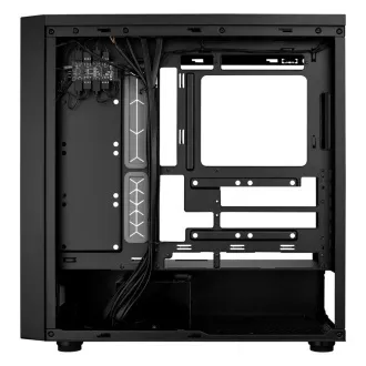 Cooler Master kućište MasterBox 600, ATX, prozirna bočna ploča, 3x 140 mm ARGB ventilator, 1x 120 mm ARGB ventilator, ARGB Hub, crna