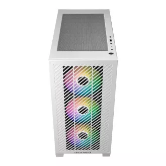 Cooler Master kućište Elite 301, mATX, prozirna bočna ploča, 3x 120 mm ARGB ventilator, bijelo