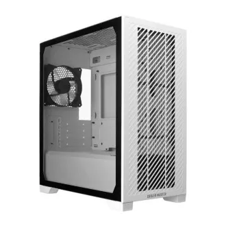 Cooler Master kućište Elite 301 Lite, mATX, prozirna bočna ploča, 1x 120 mm ventilator, bijela
