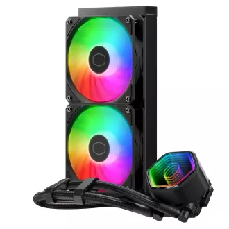 Cooler Master MasterLiquid 240 Core II vodeni hladnjak, 2x120mm, LGA1851, AM5, crni