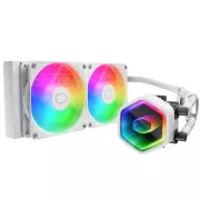 Cooler Master vodeni hladnjak MasterLiquid 240 Core II, 2x240mm, LGA1851, AM5, bijela