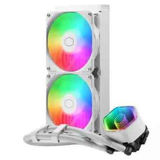 Cooler Master vodeni hladnjak MasterLiquid 240 Core II, 2x240mm, LGA1851, AM5, bijela Cooler Master vodeni hladnjak MasterLiquid 240 Core II, 2x240mm, LGA1851, AM5, bijela