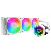 Cooler Master MasterLiquid 360 Core II vodeni hladnjak, 3x120mm, LGA1851, AM5, bijeli