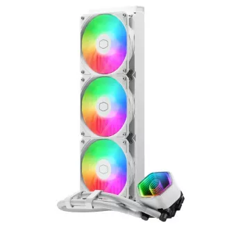 Cooler Master MasterLiquid 360 Core II vodeni hladnjak, 3x120mm, LGA1851, AM5, bijeli
