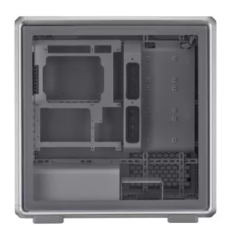 Cooler Master kućište MasterFrame 600, prozirna bočna ploča, ATX, 3x 140 mm ARGB ventilator, 1x 120 mm ARGB ventilator, ARGB hub, srebrno