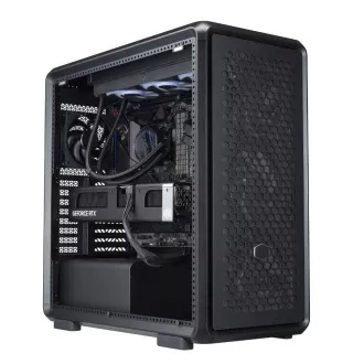 Cooler Master kućište MasterFrame 600 crno, prozirna bočna ploča, ATX, 3x 140 mm ventilator, 1x 120 mm ventilator, crno