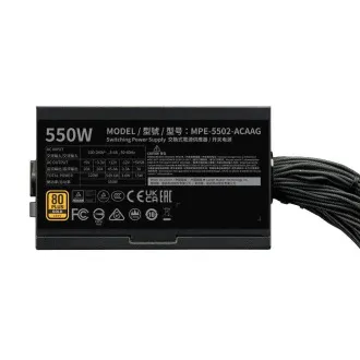 Cooler Master napajanje MWE Gold 550W V3, 120 mm, 80+ Gold, ATX 3.1