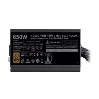 Cooler Master napajanje MWE Bronze 650W V3, 120 mm, 80+ Bronze