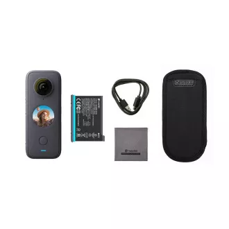 Vanjska akcijska kamera Insta360 ONE X2, vodootporna, dvostruka leća od 360°, 30 fps, glasovna kontrola