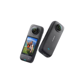 Akcijska kamera Insta360 X4, 8K / 30 fps, 4K / do 100 fps, 6-osni žiroskop, 360° snimanje, Active HDR, vodootporan