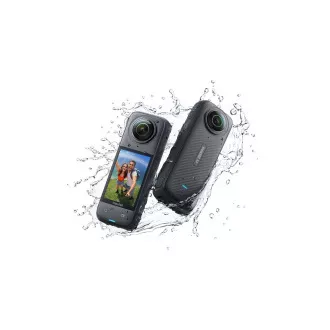 Akcijska kamera Insta360 X4, 8K / 30 fps, 4K / do 100 fps, 6-osni žiroskop, 360° snimanje, Active HDR, vodootporan