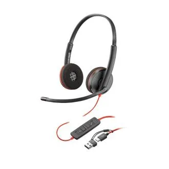 Slušalice Poly Blackwire 3220, USB-C/A adapter, stereo (rinfuza) Slušalice Poly Blackwire 3220, USB-C/A adapter, stereo (rinfuza)
