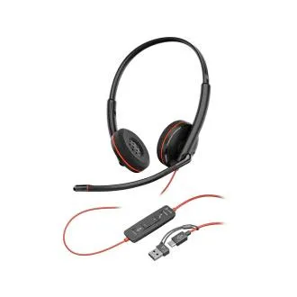 Slušalice Poly Blackwire 3220, USB-C/A adapter, stereo (rinfuza) Slušalice Poly Blackwire 3220, USB-C/A adapter, stereo (rinfuza)