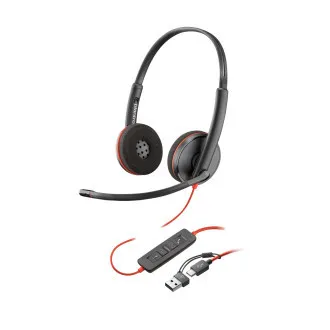 Slušalice Poly Blackwire 3220, USB-C/A adapter, stereo (rinfuza) Slušalice Poly Blackwire 3220, USB-C/A adapter, stereo (rinfuza)