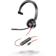 Poly Blackwire 3310 slušalice, USB-C/A adapter, mono