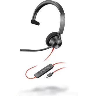 Poly Blackwire 3310 slušalice, USB-C/A adapter, mono