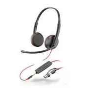 Poly Blackwire 3325 MS Teams slušalice, 3,5 mm utičnica + USB-C/A adapter, stereo