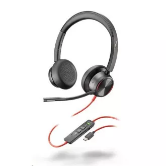 Poly Blackwire 8225 slušalice, USB-C/A adapter, stereo