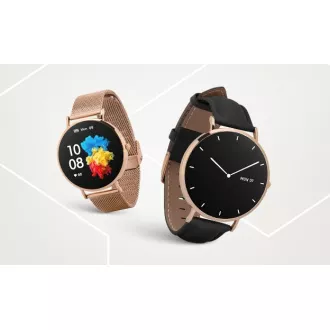 Garett Smartwatch Verona zlatni, crni remen