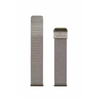 Garett univerzalni remen 18 mm, srebrni metal, mrežasti tip