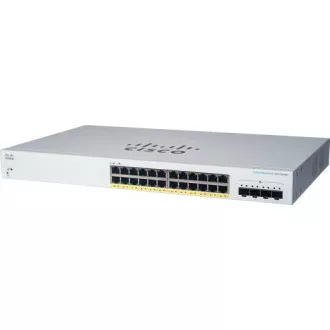 Cisco preklopnik CBS220-24FP-4X (24xGbE, 4xSFP+, 24xPoE+, 382W) - OSVJEŽI