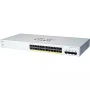 Cisco preklopnik CBS220-24FP-4G (24xGbE, 4xSFP, 24xPoE+, 382W) - OSVJEŽI