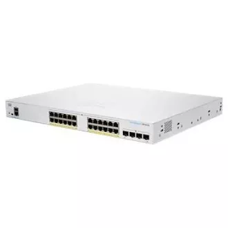 Cisco preklopnik CBS350-24P-4G-UK (24xGbE, 4xSFP, 24xPoE+, 195W, bez ventilatora) - OSVJEŽI