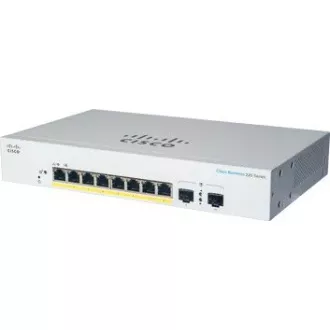 Cisco preklopnik CBS220-8FP-E-2G (8xGbE, 2xSFP, 8xPoE+, 130W, bez ventilatora) - OSVJEŽI Cisco preklopnik CBS220-8FP-E-2G (8xGbE, 2xSFP, 8xPoE+, 130W, bez ventilatora) - OSVJEŽI