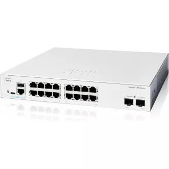 Preklopnik Cisco Catalyst C1300-16T-2G (16xGbE, 2xSFP, bez ventilatora)