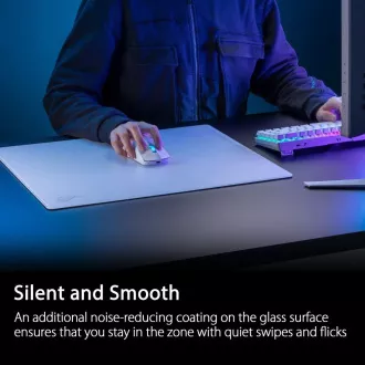 ASUS ROG Moonstone ACE podloga za miša (veličina L / Bijela), staklo ASUS ROG Moonstone ACE podloga za miša (veličina L / Bijela), staklo