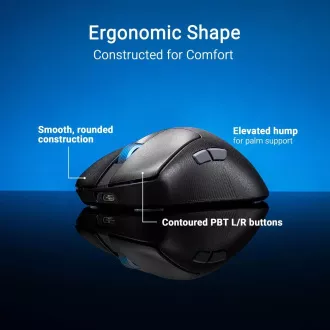 ASUS miš ROG Keris II Ace, bežični gaming miš, crni