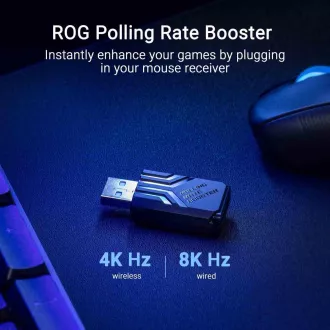 ASUS miš ROG Keris II Ace, bežični gaming miš, crni